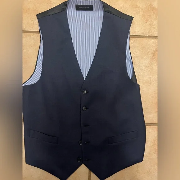 Tommy hilfiger suit hot sale vest
